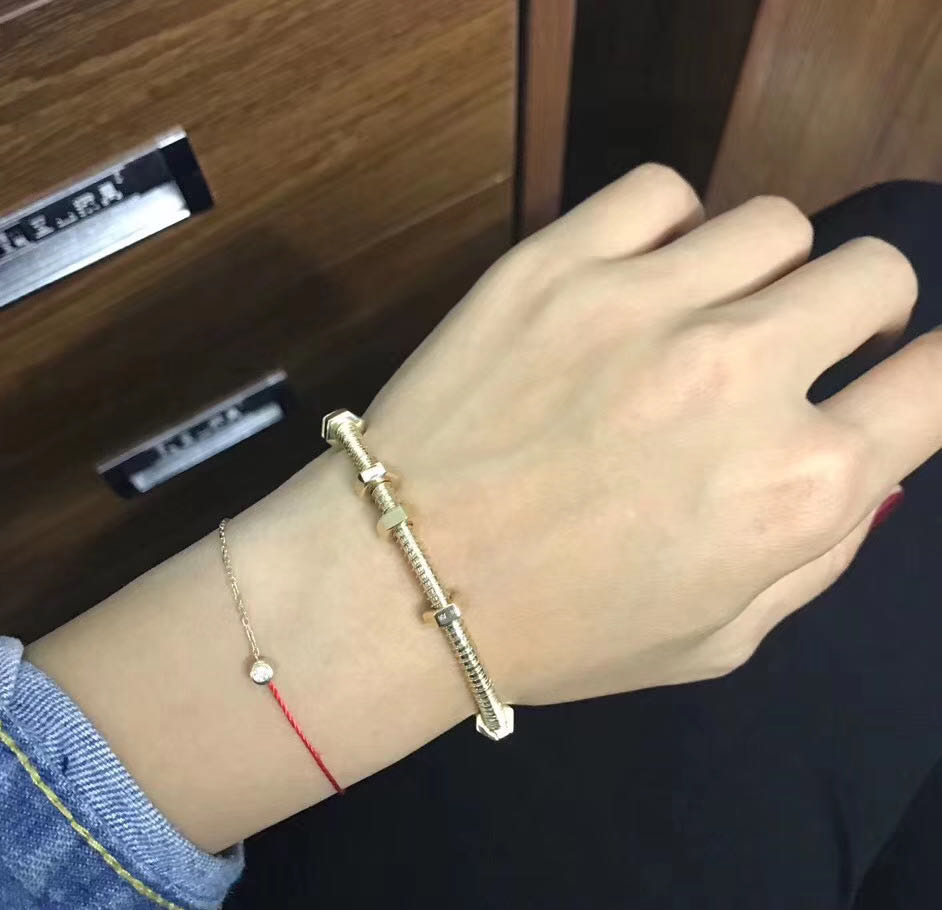 18k Yellow Gold Cartier Ecrou de Cartier Bracelet