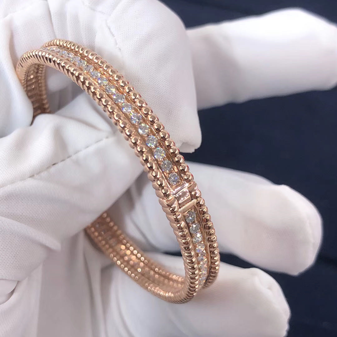 Perlée Diamonds Bracelet 1 Row Small Model VCARP27E00