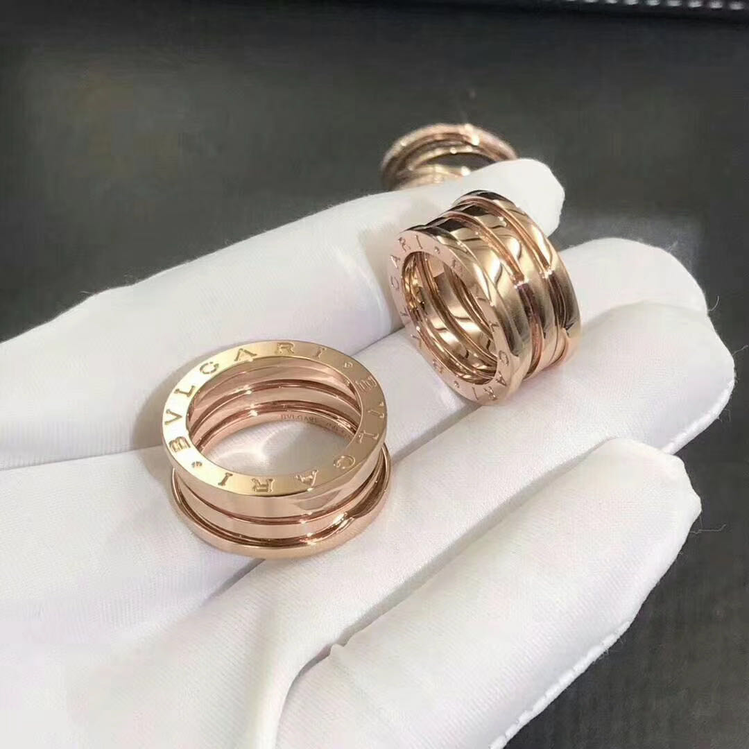 Bvlgari B.zero1 four-band ring in 18 kt yellow gold