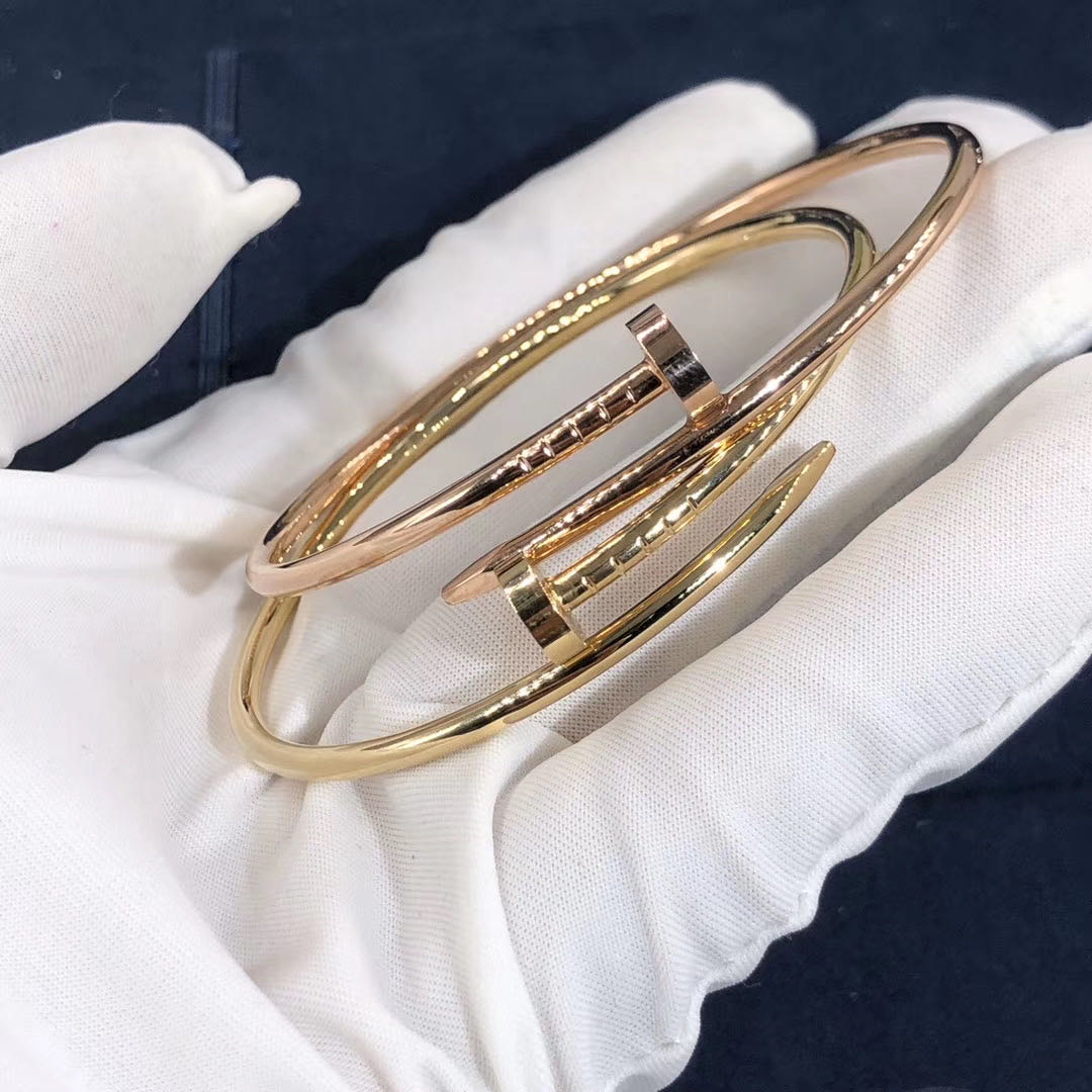 Custom Made 18K Rose Gold Cartier Juste un Clou Small Model Bracelet SM B6062517