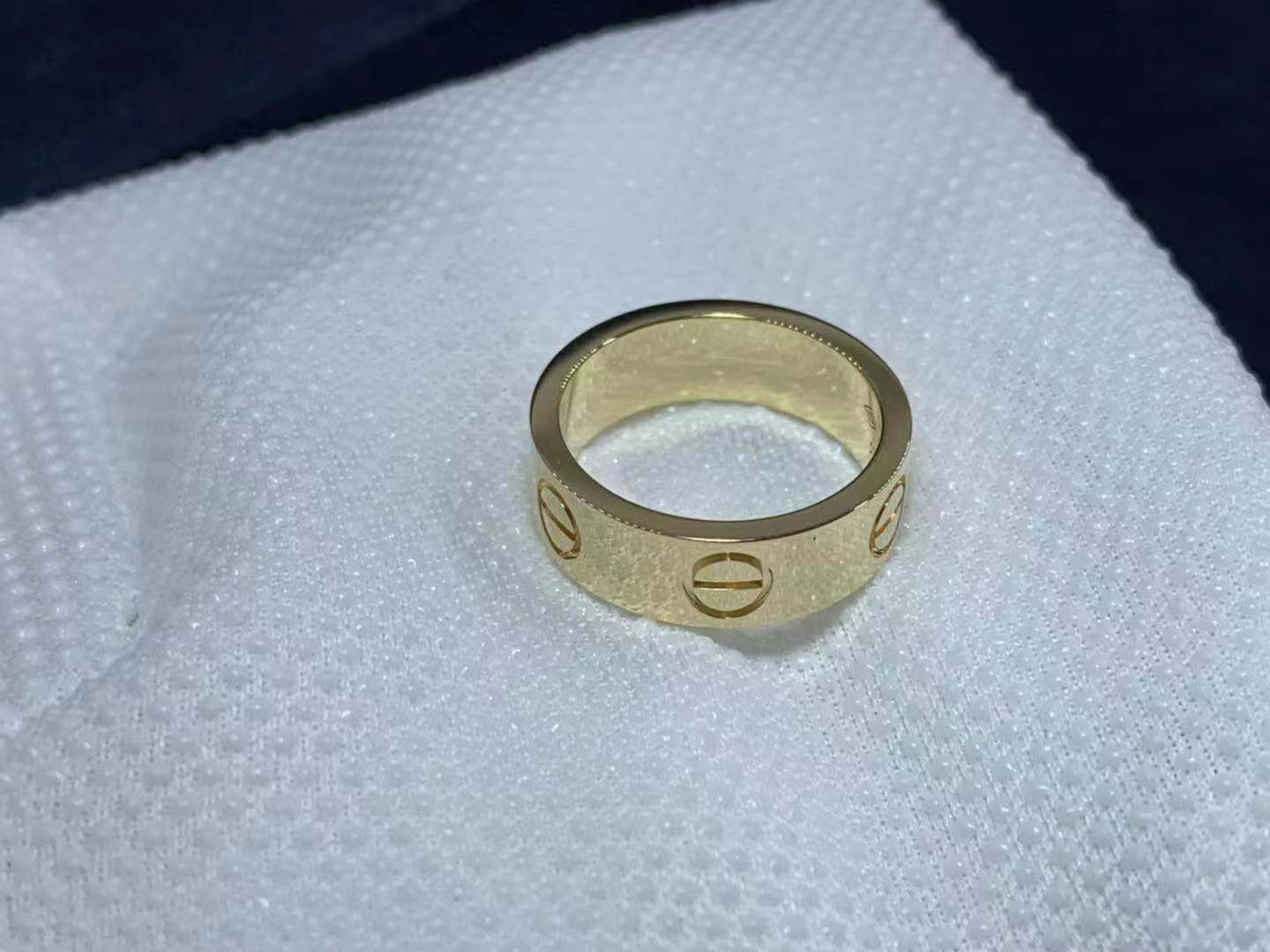 Custom Made 18K Yellow Gold Cartier Love Ring B4084600