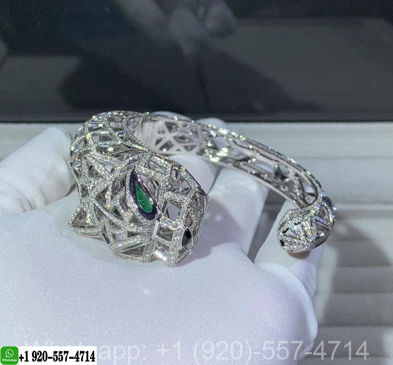 Cartier 18K White Gold Panthère de Cartier Diamonds Bacelet H6030217